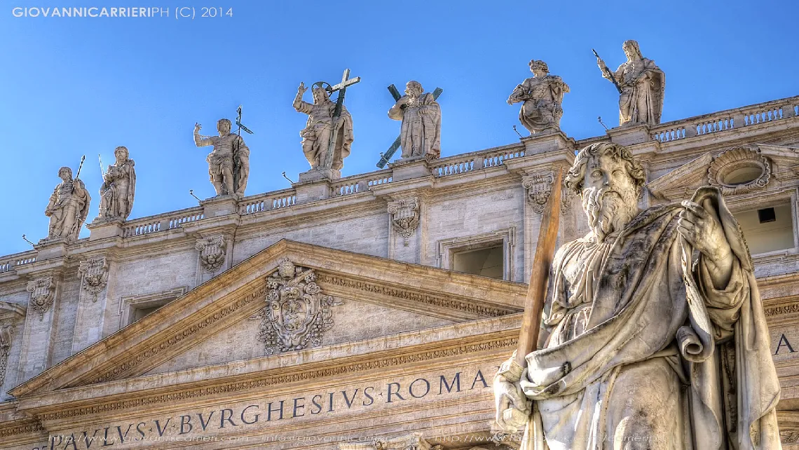 Detail of St. Peter's Square - Vatican