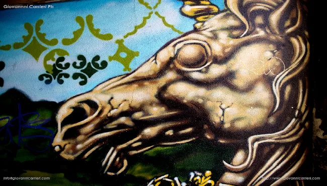 Grafiti of horse in Btistol