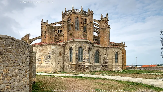 The Gothic apse of Santa Maria de la Asuncion church