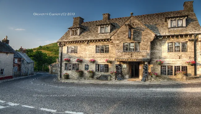 Bankes Arms pub in Corfe Castle village