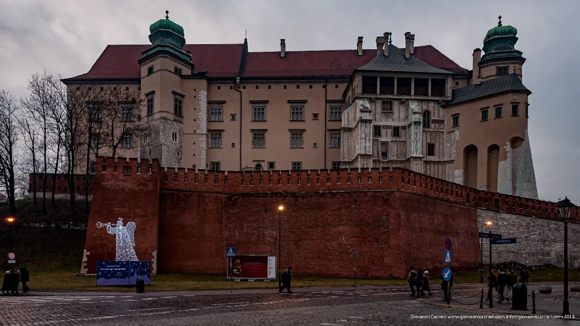 Vista del Castello di Cracovia