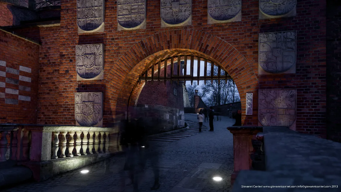Il castello di Cracovia, il varco di ingresso