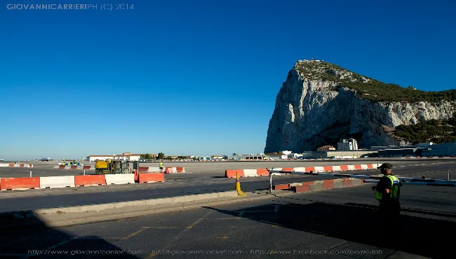 Landing on Gibraltar Airport