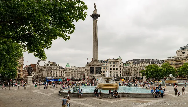 Trafalgar Square with Nelson's Column