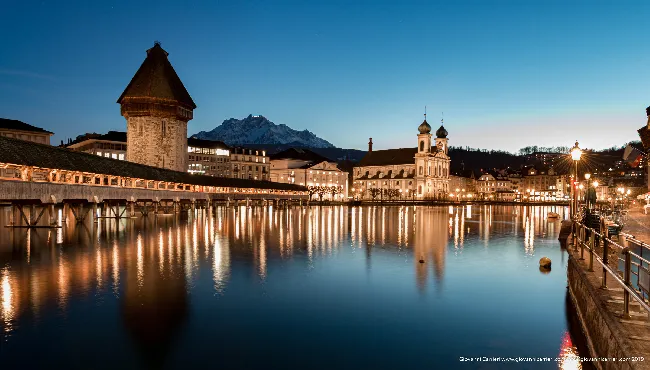 La torre Wassertum ed il Kapellbrücke - Lucerna