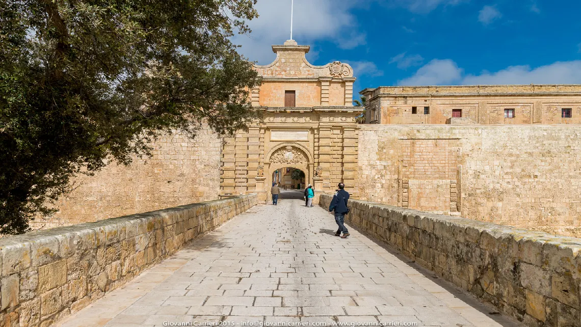 Il porta di ingresso di Mdina - Malta