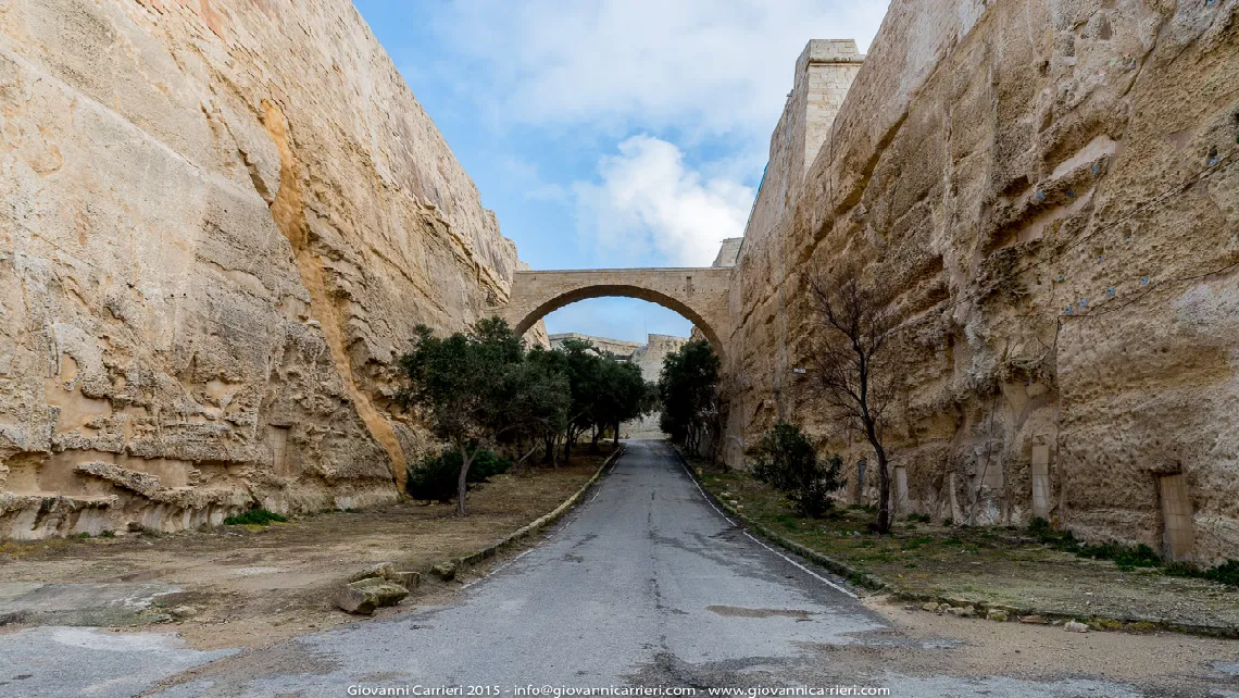 The defensive walls of Valletta - Malta