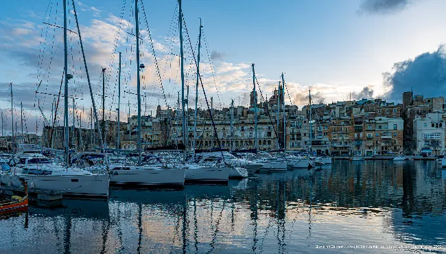 Marina di Vittoriosa al Tramonto, Malta