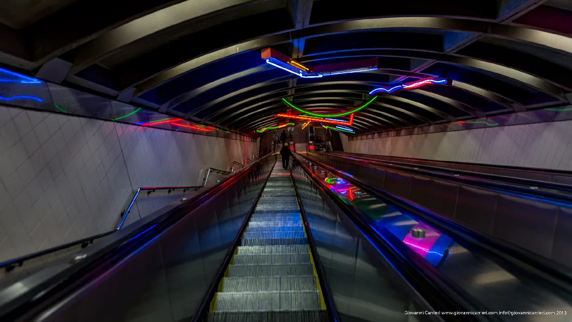 Entrata nella Path - la metro che collega Manhattan al New Jersey