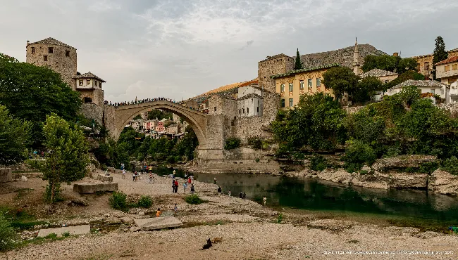 the Mostar bridge
