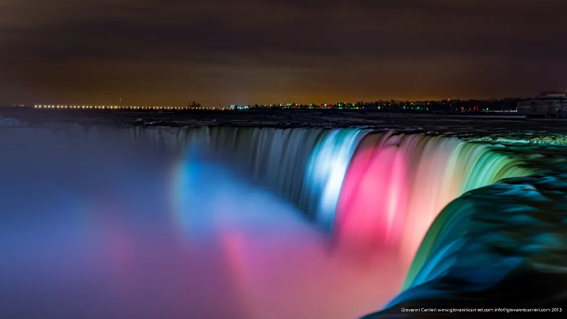 Niagara falls in true colors