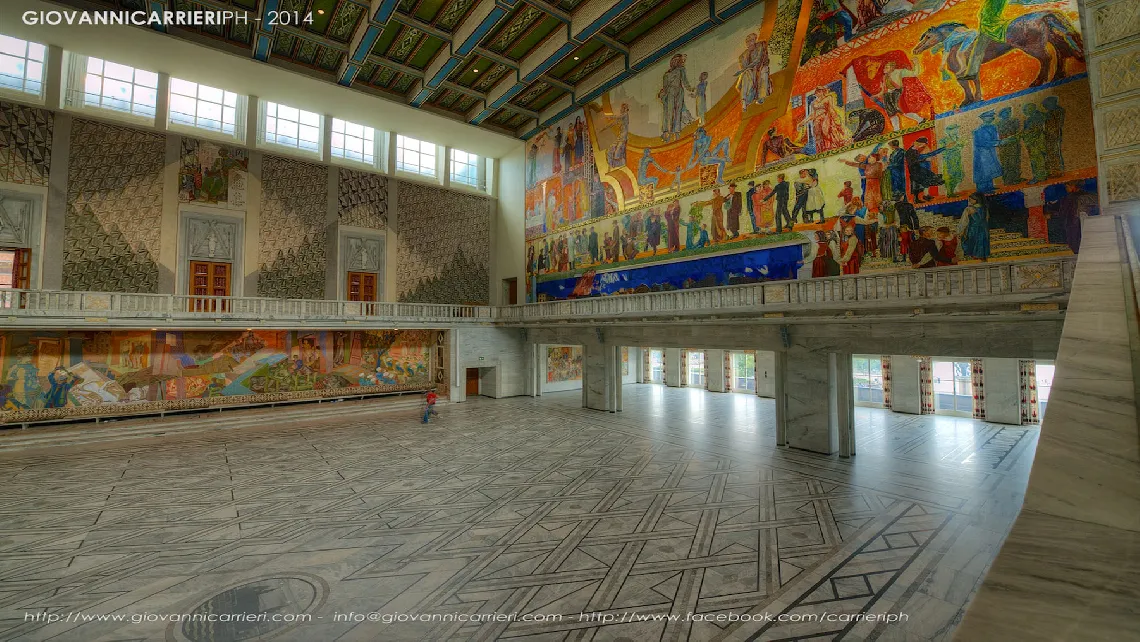 Interior view of Radhuset, the city hall of Oslo