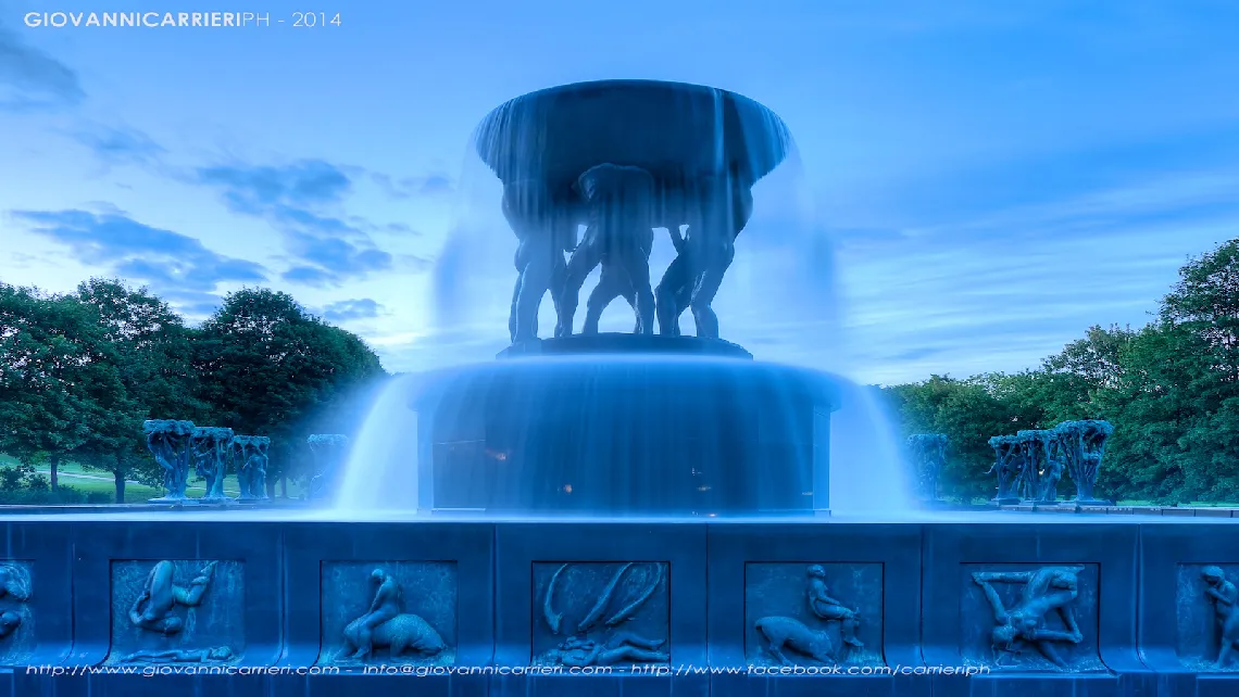La fontana di Gustav Vigeland, Forgner park, Oslo