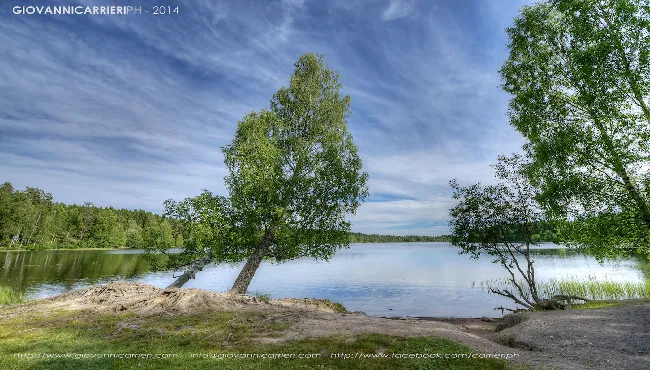 Paesaggio del lago Sognsvann, Oslo