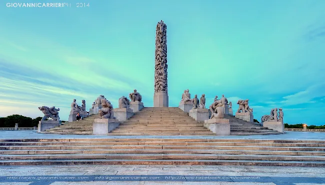 Il monolita di Gustav Vigeland, Frogner park, Oslo