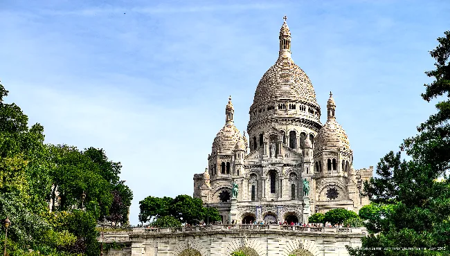 Basilica del Sacro Cuore dal Parco, Montmartre
