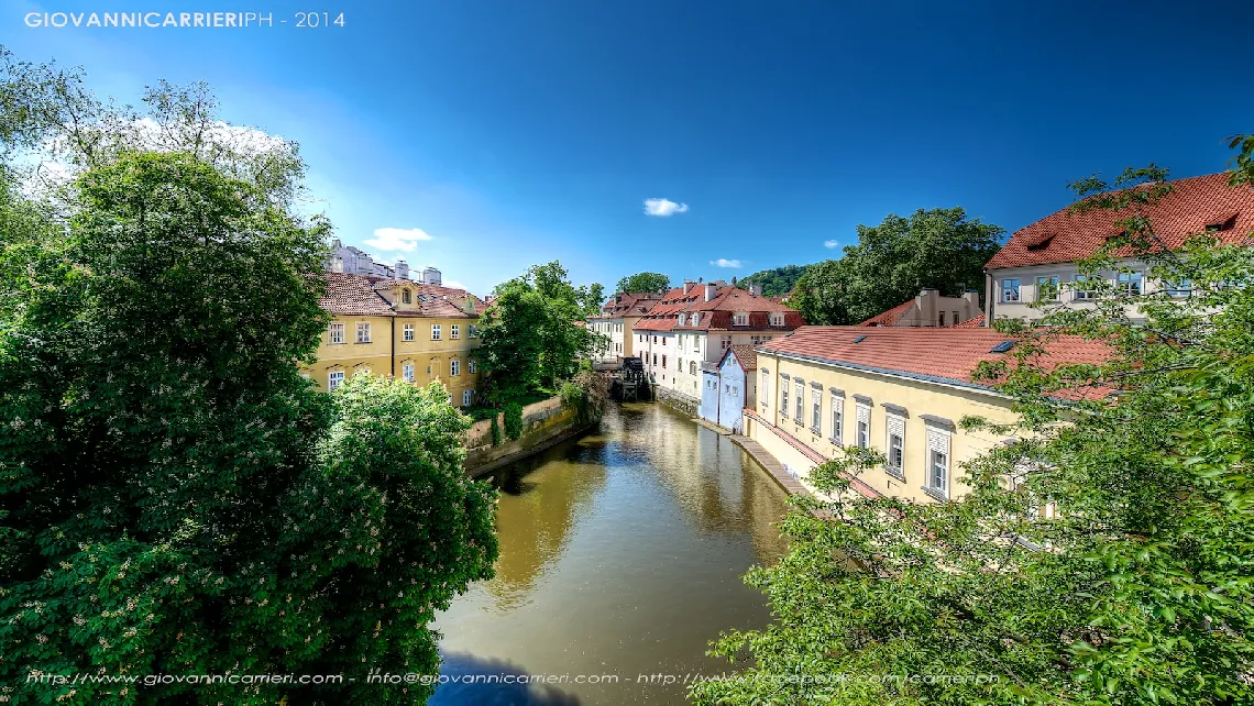 The canal Certovka of the Vltava - Prague
