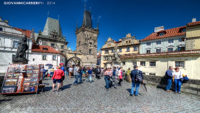 Entrance to Malá Strana from Charles Bridge - Prague