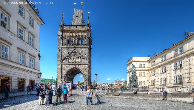 Entrance to the Charles Bridge from Stare Mesto - Prague