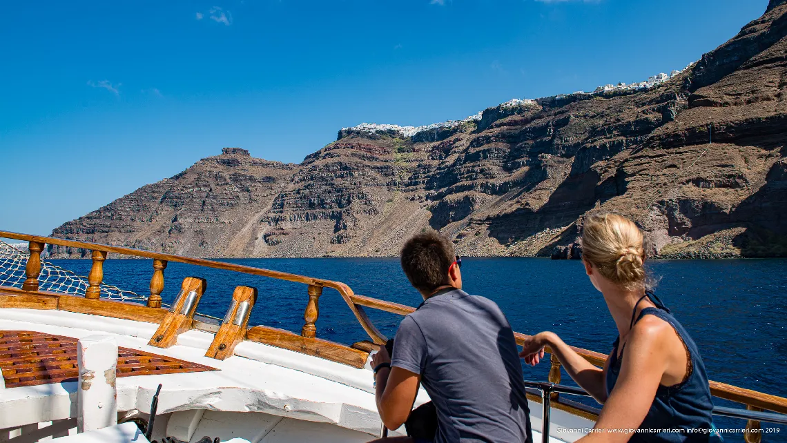 Looking Thera from Caldera, Santorini