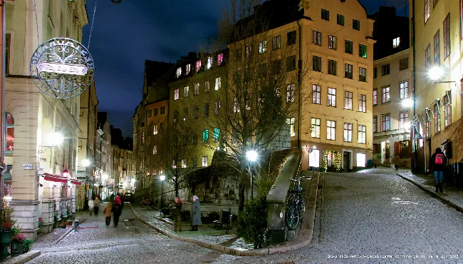 Piazza Stortorget di Notte, Gamla Stan