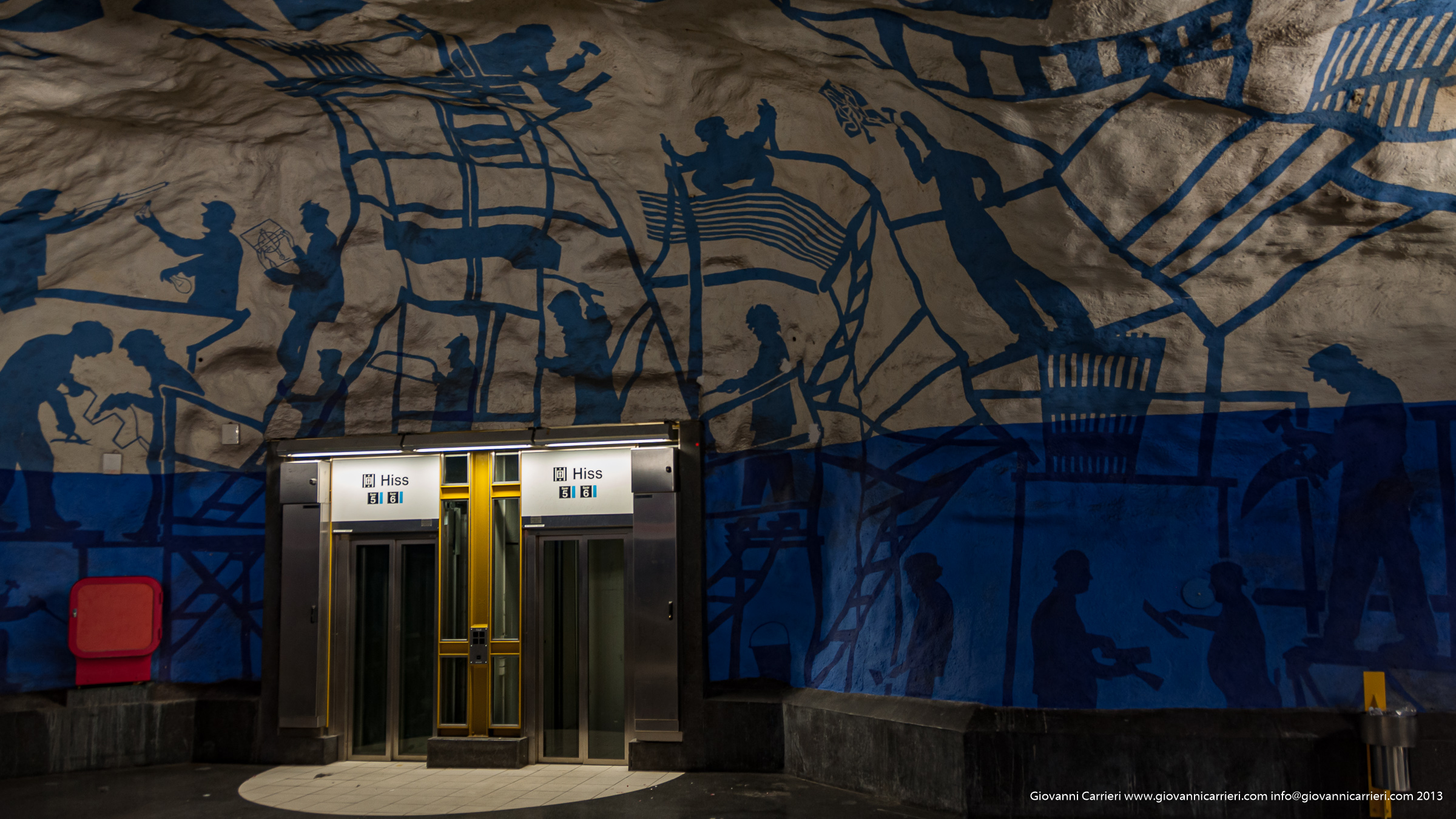 la metropolitana di Stoccolma