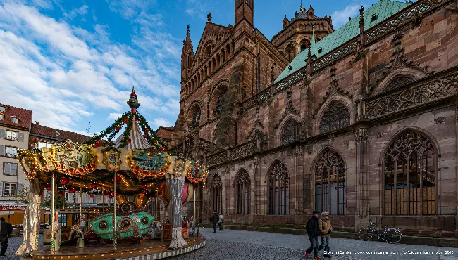 Exterior view of Cathedral Notrè Dame - Strasbourg