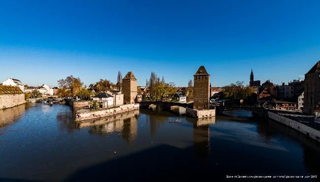 View from the covered bridge - Strasbourg Petite France
