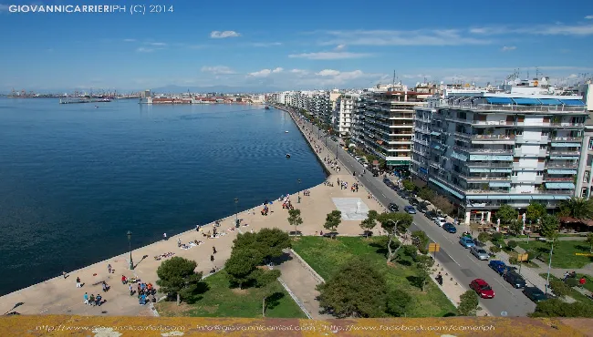 Panoramic View of Thessaloniki and Thermaic Gulf