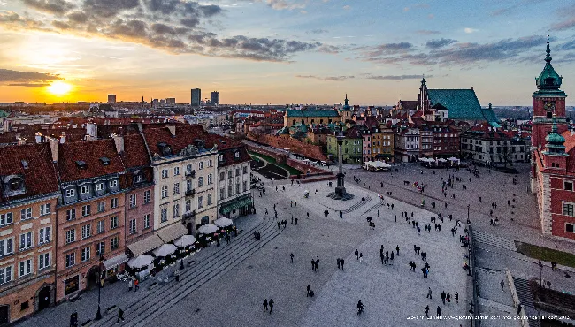 Varsavia al tramonto