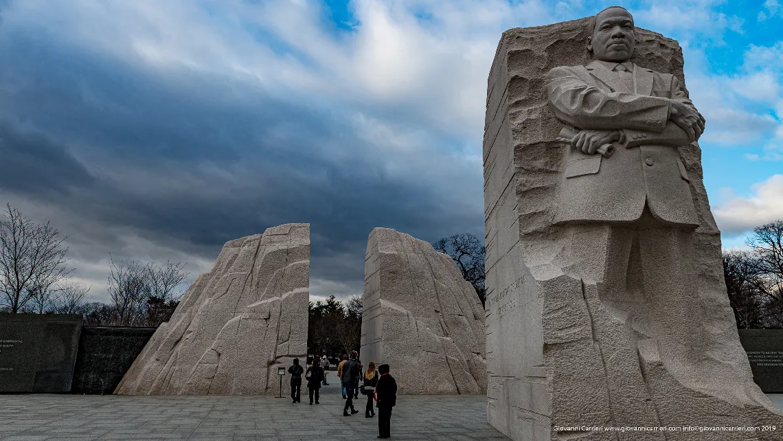 Martin Luther King memorial front view -Washington