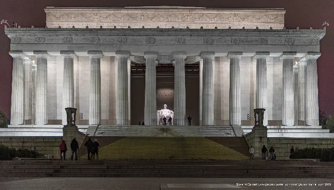 Lincoln Memorial di Notte, Washington DC
