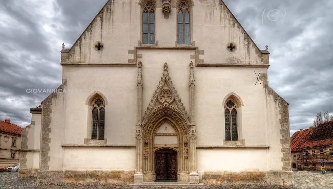 Gothic Portal of St. Mark Church, Zagreb