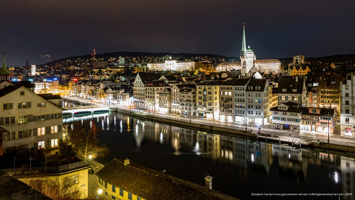 Panoramic view from Lindenhof park