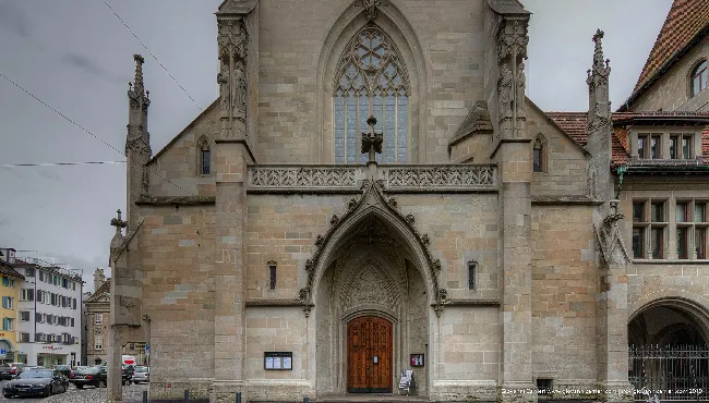 Gothic Facade of Fraumunster, Zurich