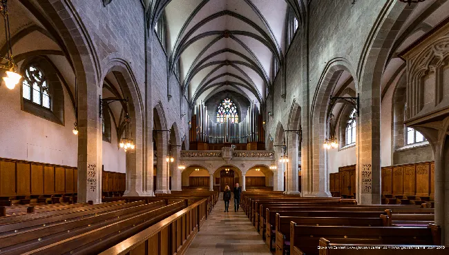 Interno della Chiesa Fraumunster, Zurigo